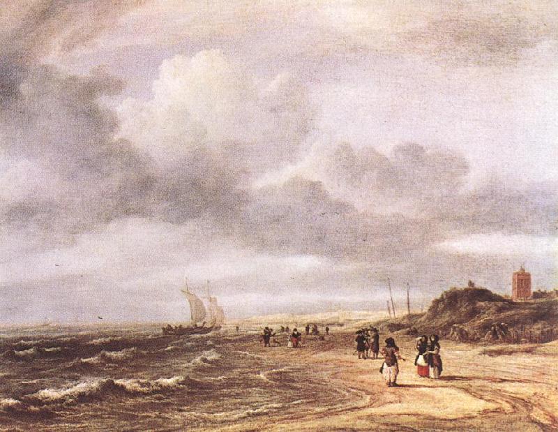 Jacob van Ruisdael The Shore at Egmond-an-Zee oil painting image
